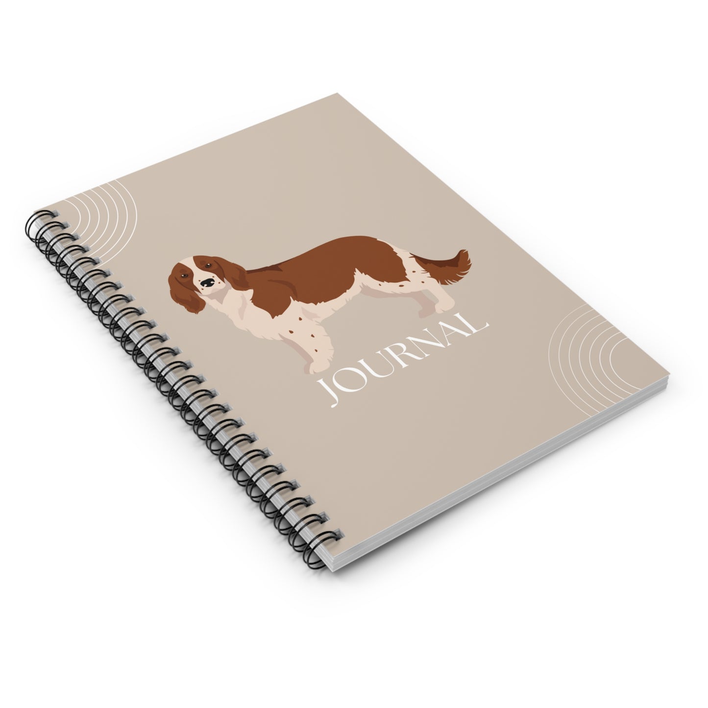 Welsh Springer Spaniel College Ruled Spiral Notebook