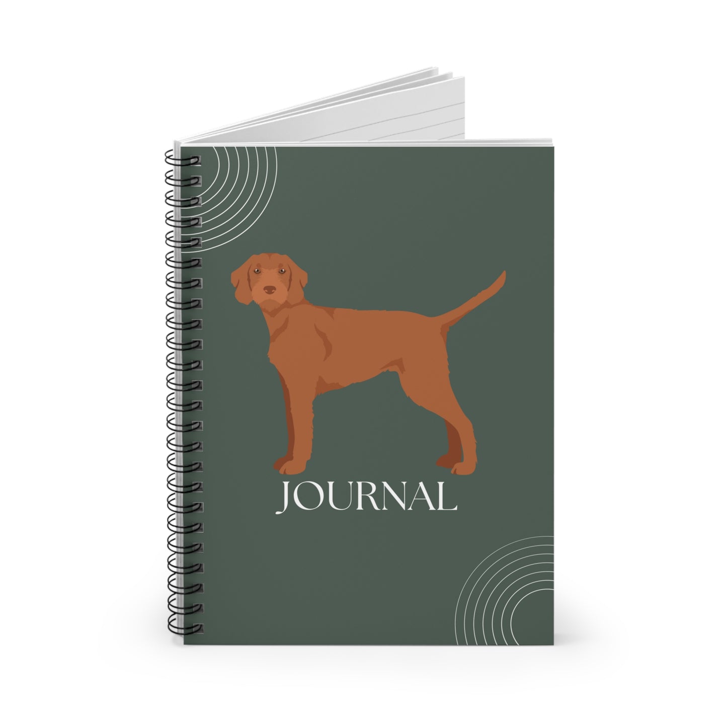 Wirehaired Vizsla College Ruled Spiral Notebook