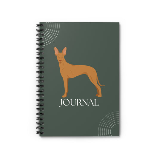 Cirneco dell'Etna College Ruled Spiral Notebook