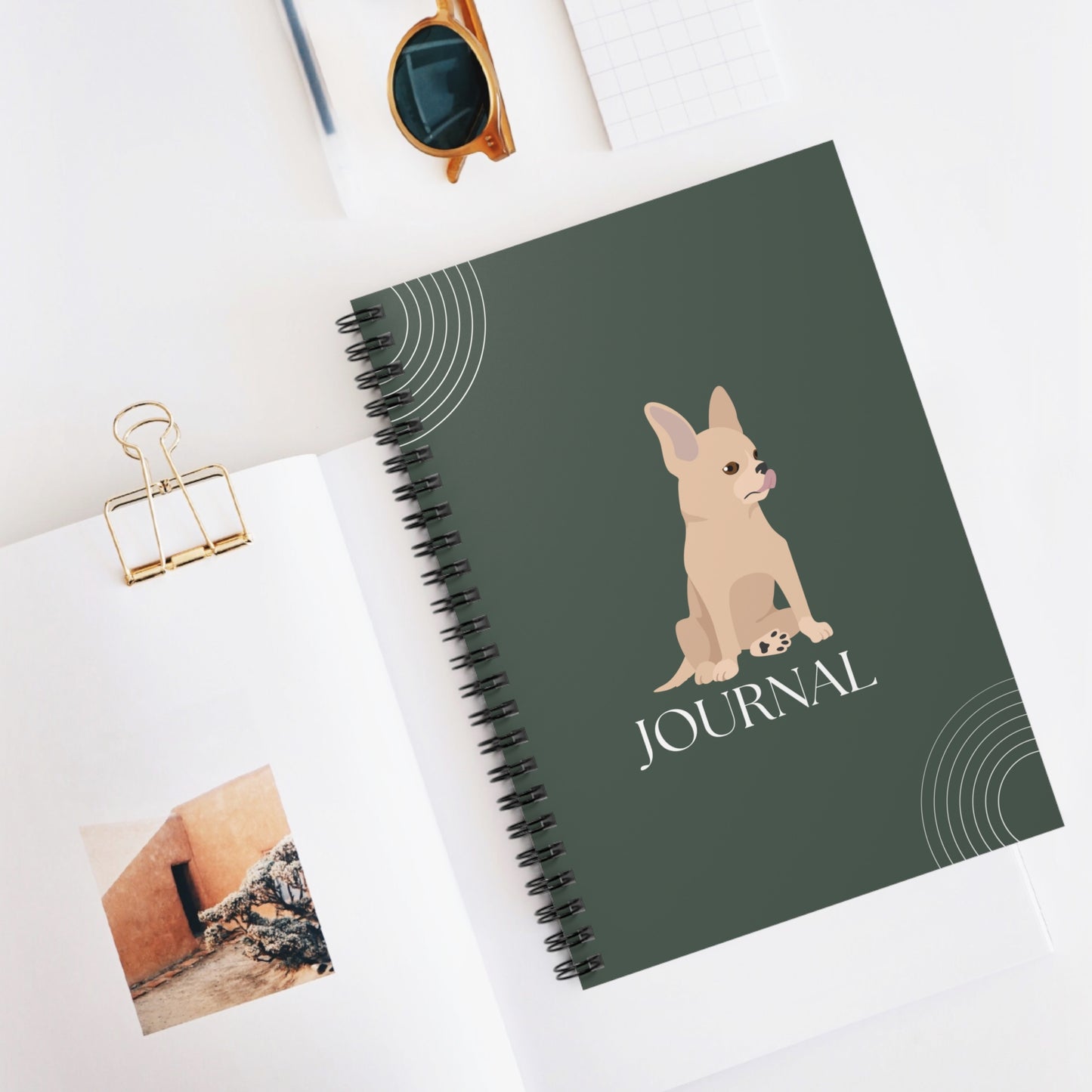 Chihuahua College Ruled Spiral Notebook