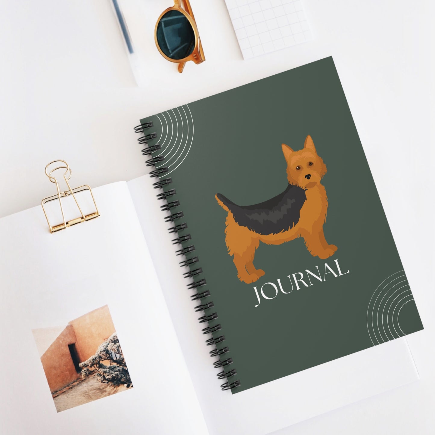 Australian Terrier College Ruled Spiral Notebook