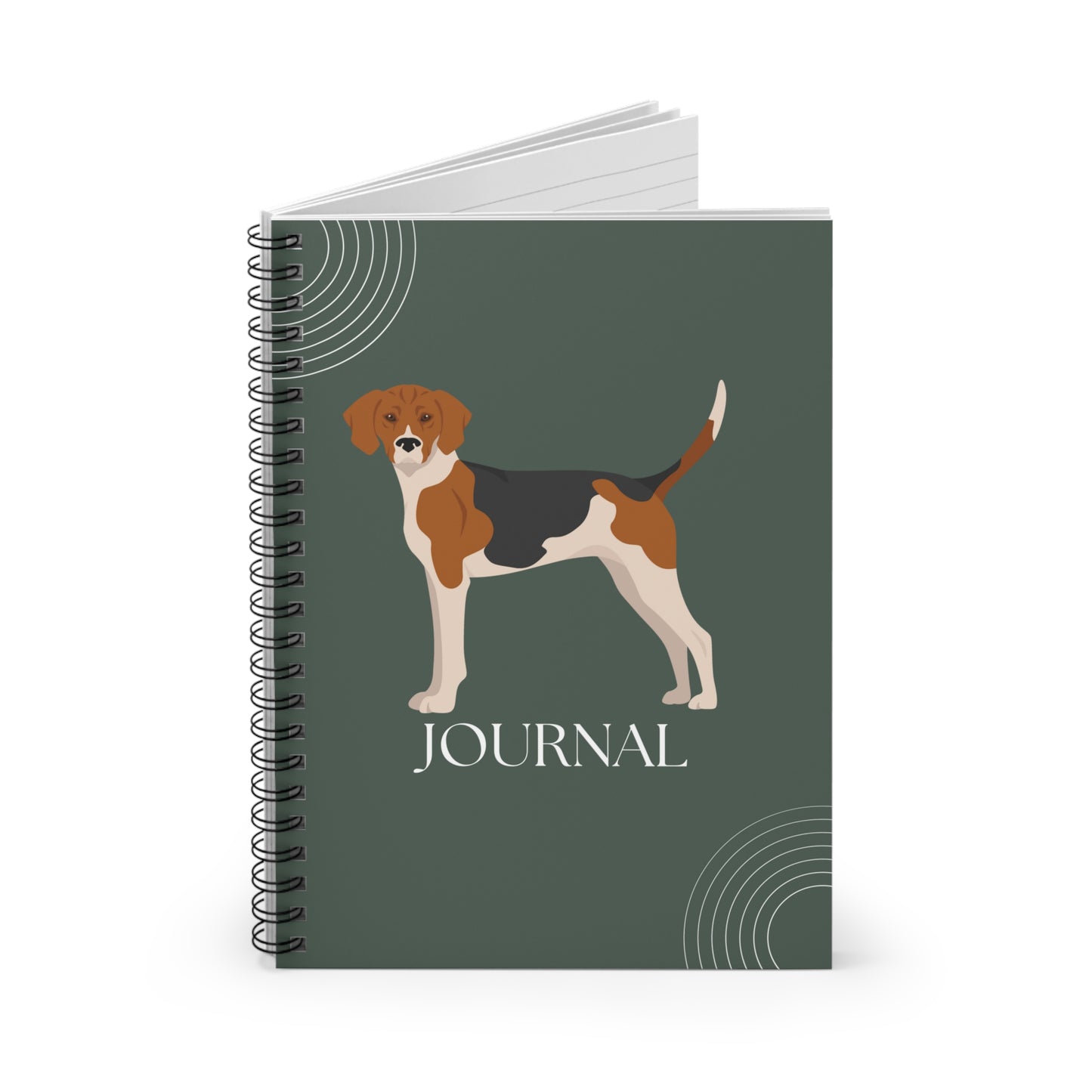 Treeing Tennessee Coonhound College Ruled Spiral Notebook