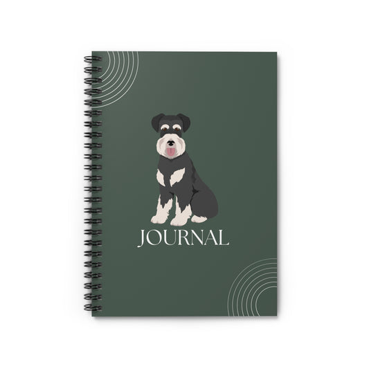 Standard Schnauzer College Ruled Spiral Notebook