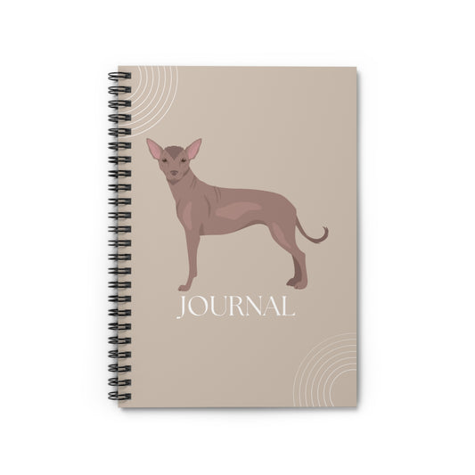 Xoloitzcuintli College Ruled Spiral Notebook