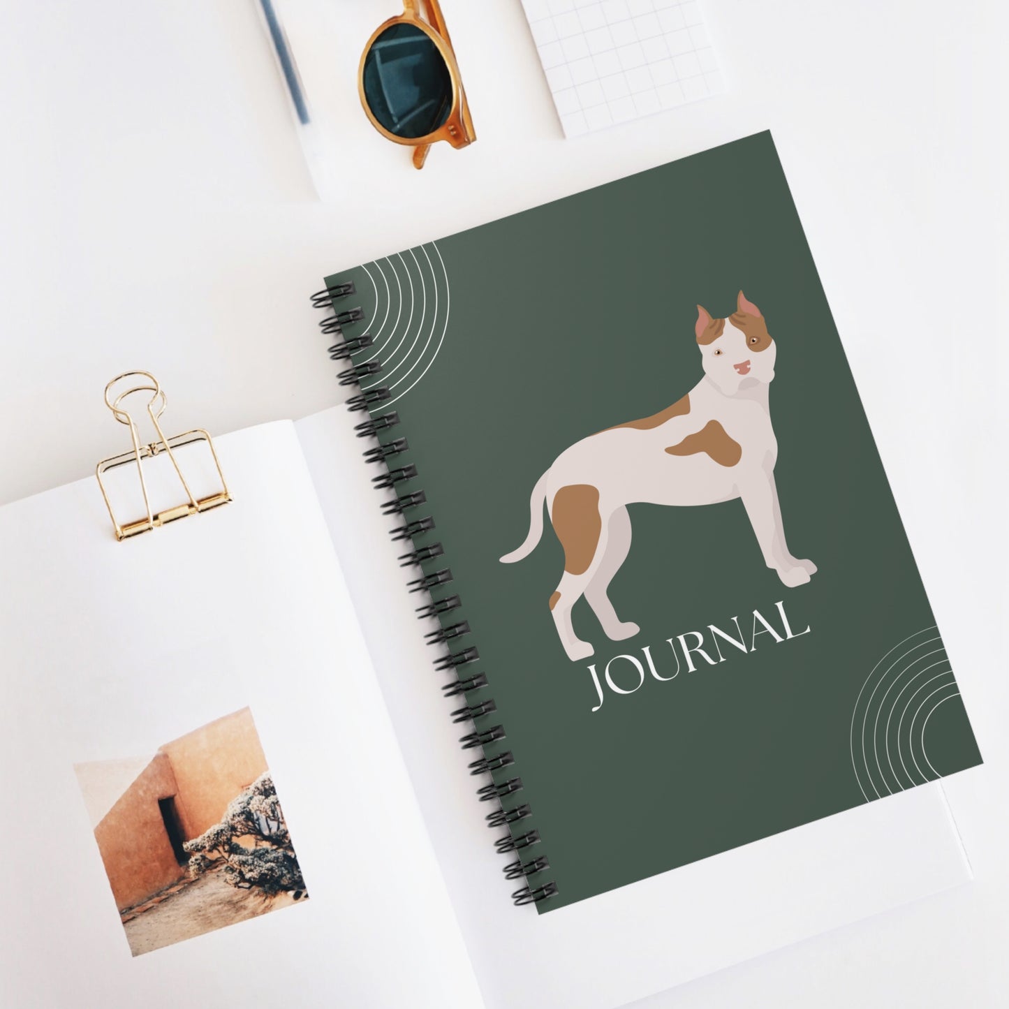 Staffordshire Bull Terrier College Ruled Spiral Notebook