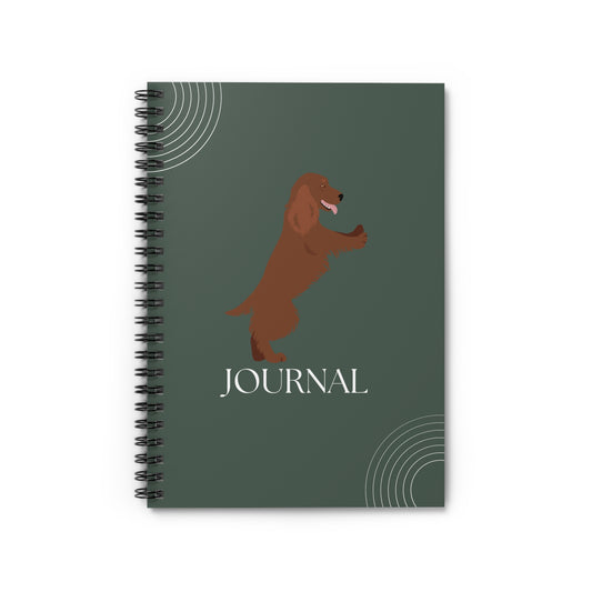 Irish Setter College Ruled Spiral Notebook