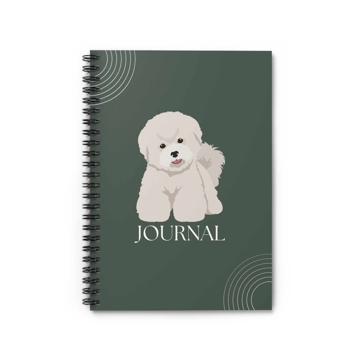 Bichon Frise College Ruled Spiral Notebook