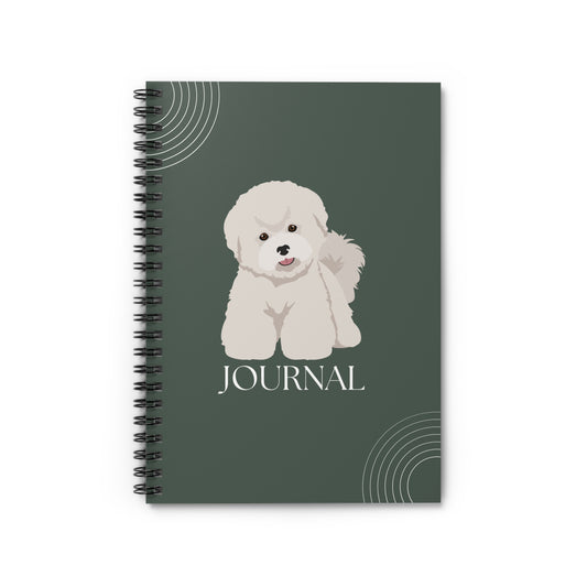Bichon Frise College Ruled Spiral Notebook