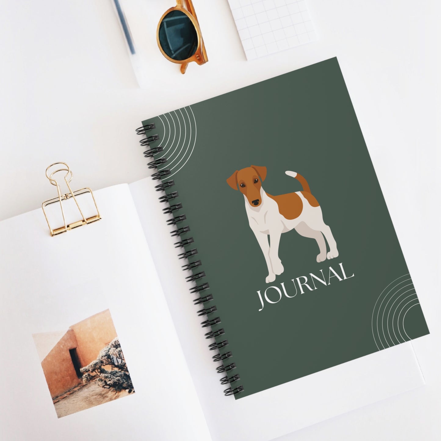 Smooth Fox Terrier College Rule Spiral Notebook