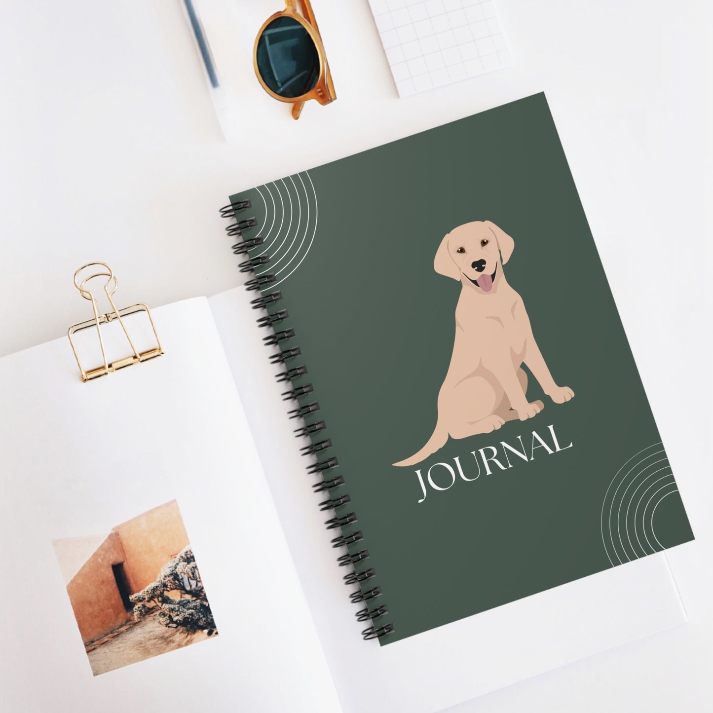 Labrador Retriever College Ruled Spiral Notebook