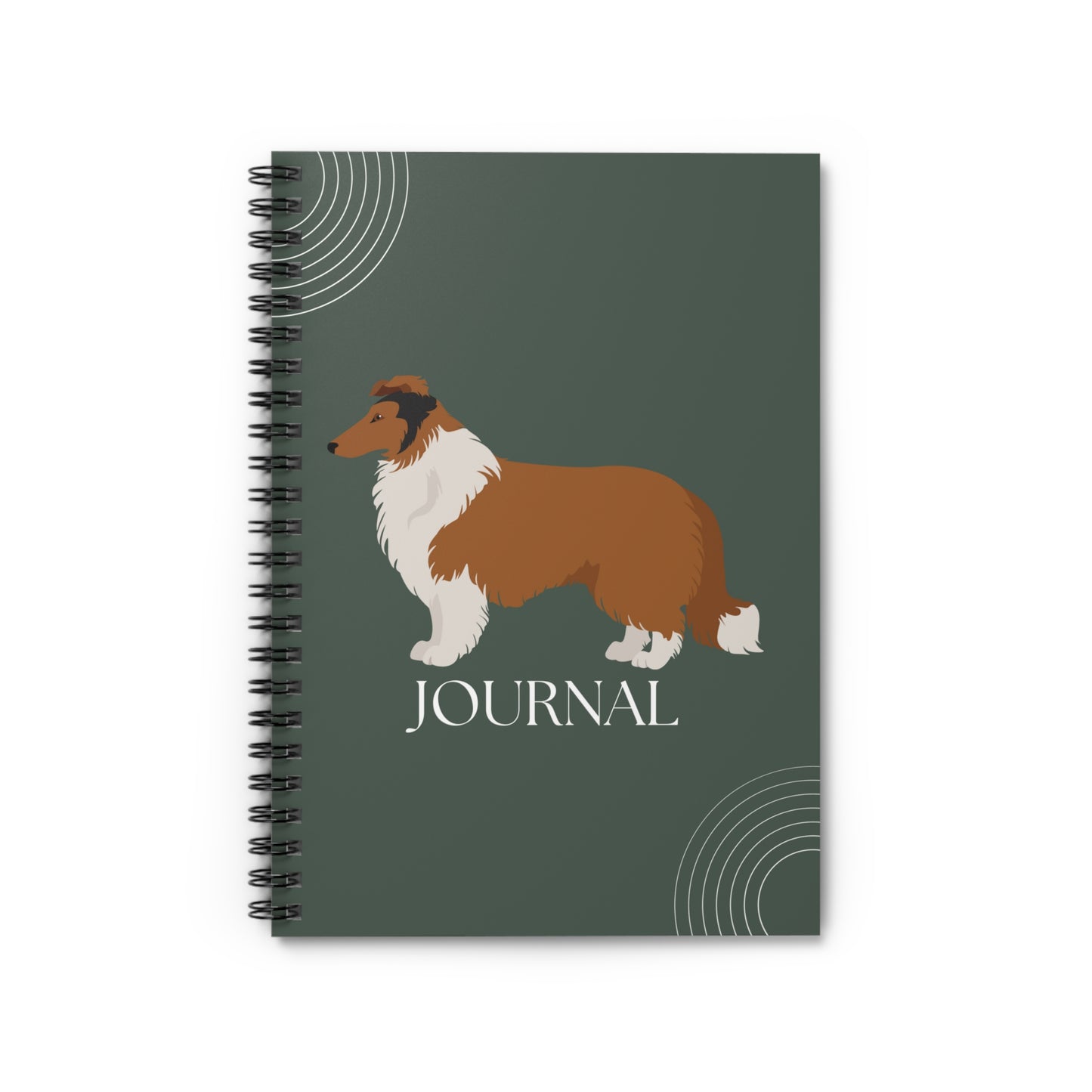 Collie College Ruled Spiral Notebook