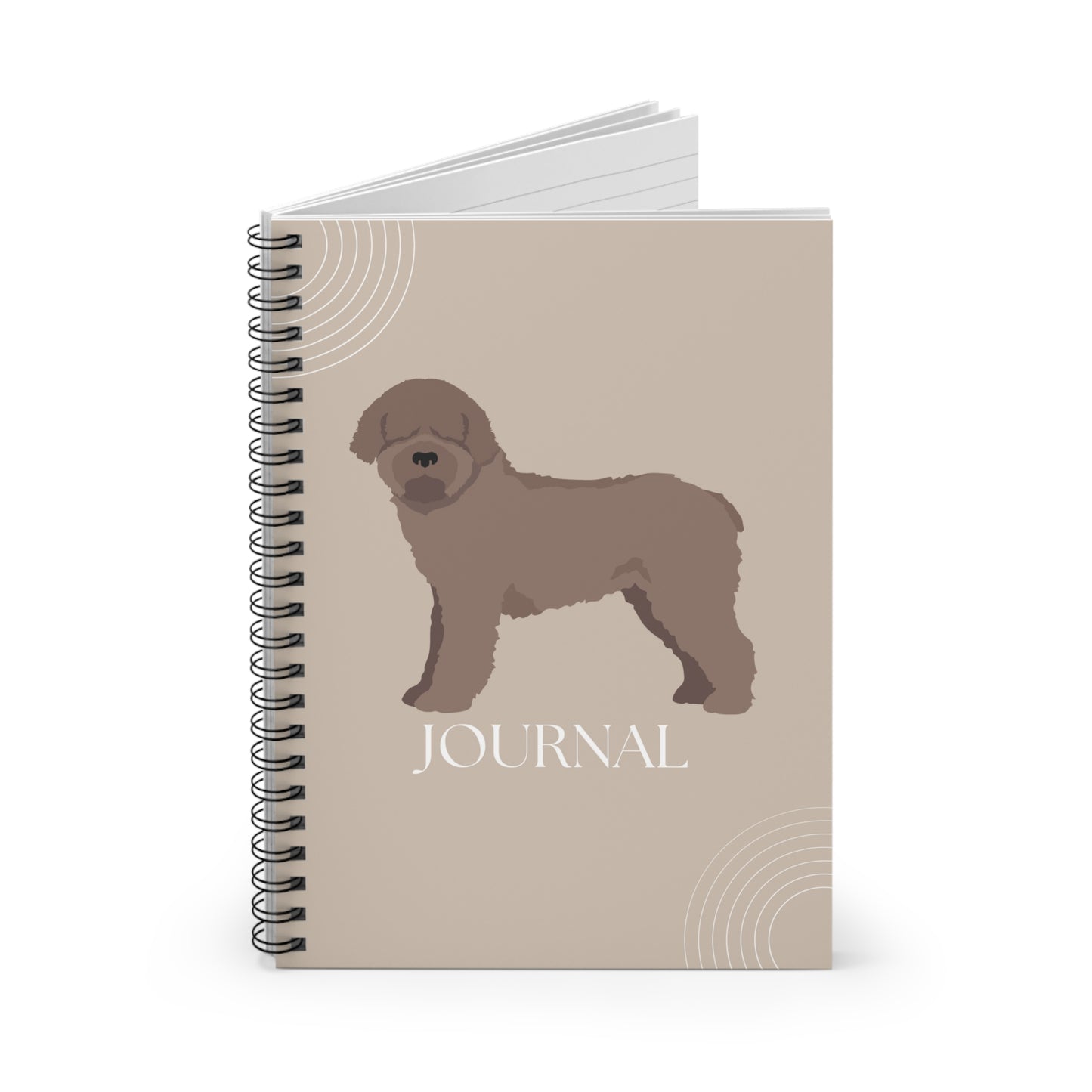 Spanish Water Dog College Ruled Spiral Notebook