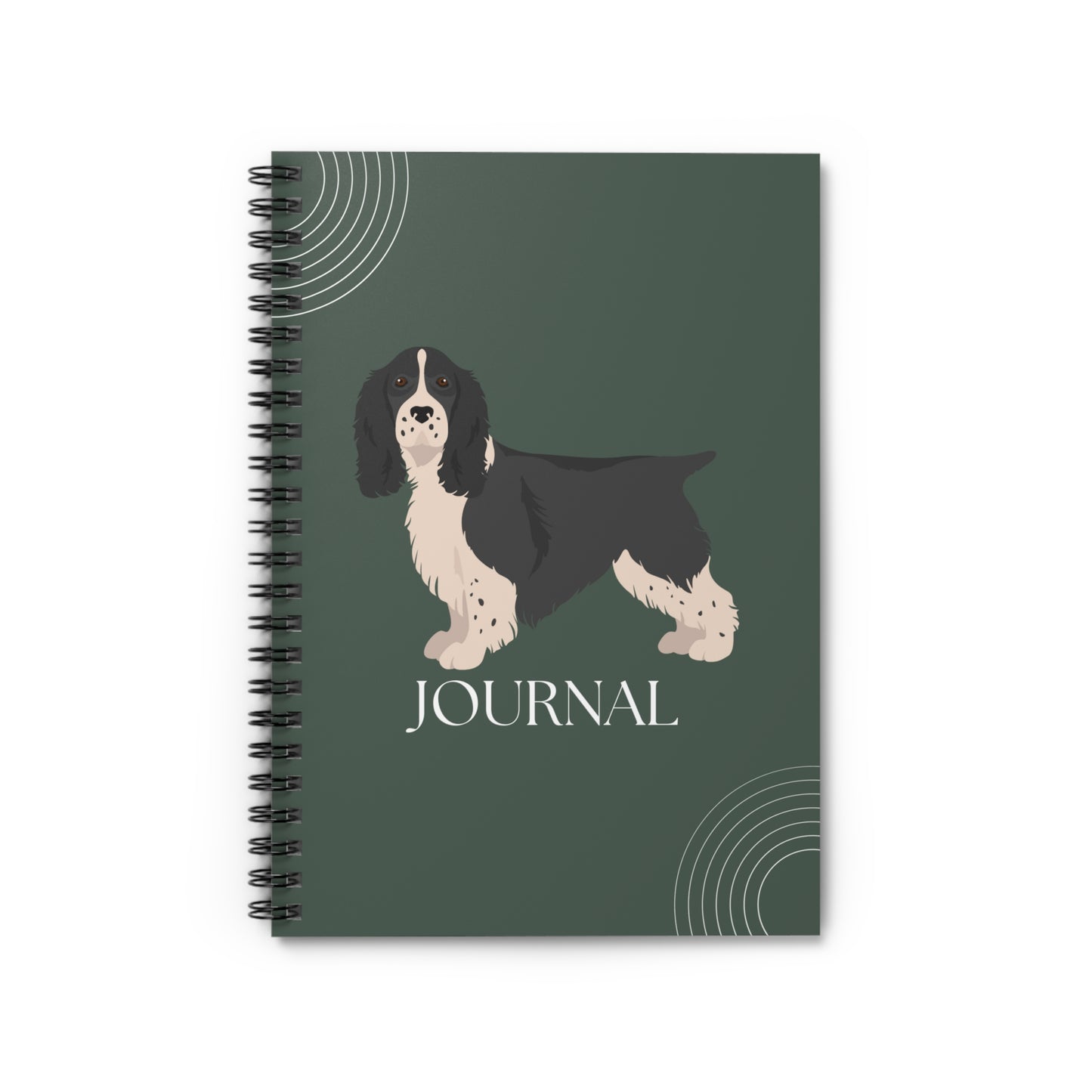 English Springer Spaniel College Ruled Spiral Notebook