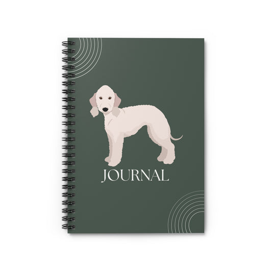 Bedlington Terrier College Ruled Spiral Notebook