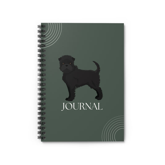 Affenpinscher College Ruled Spiral Notebook