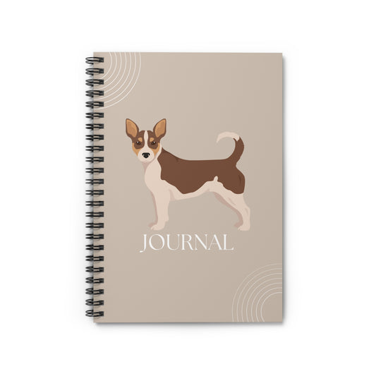 Teddy Roosevelt Terrier College Ruled Spiral Notebook