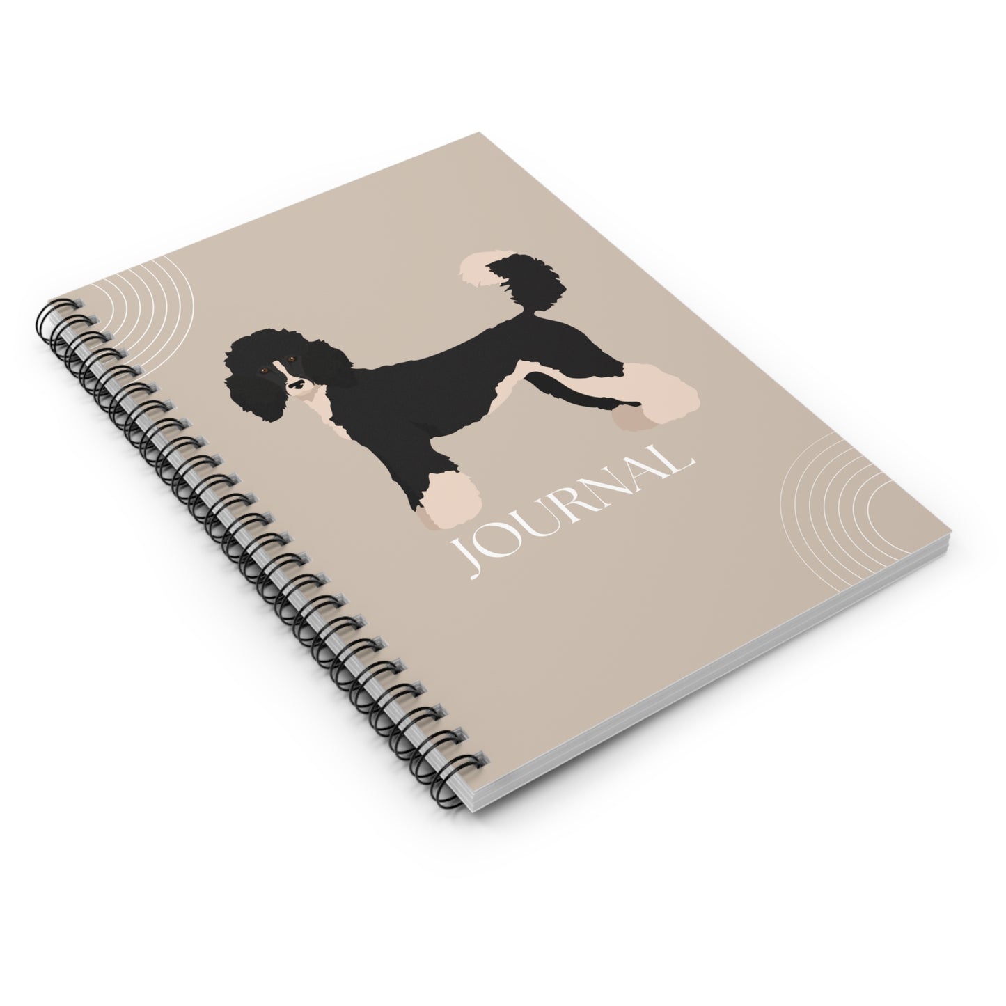 Standard Poodle College Ruled Spiral Notebook