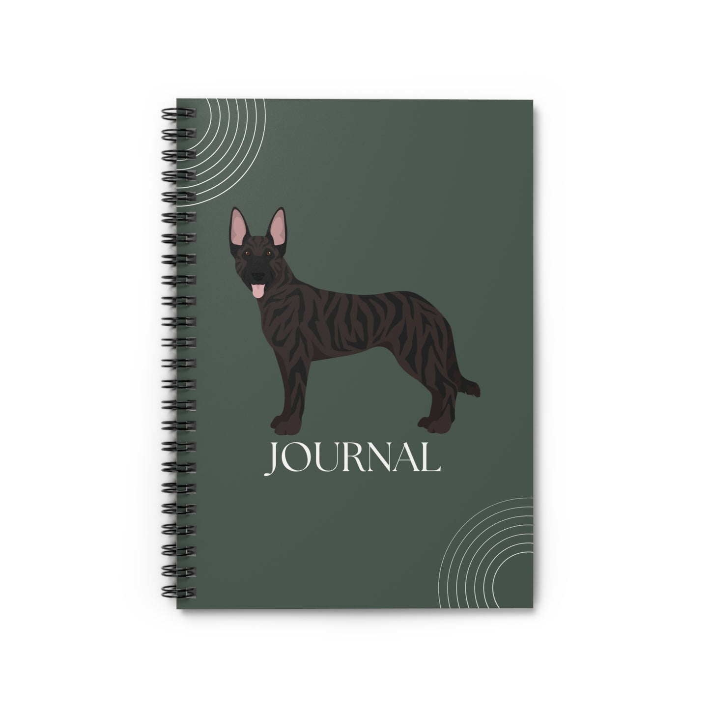 Dutch Shepherd College Ruled Spiral Notebook