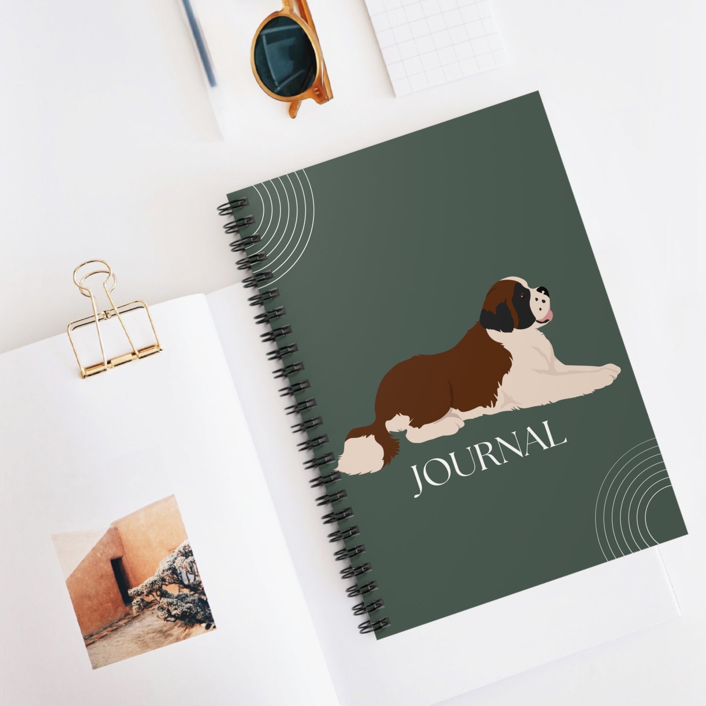 Saint Bernard College Ruled Spiral Notebook