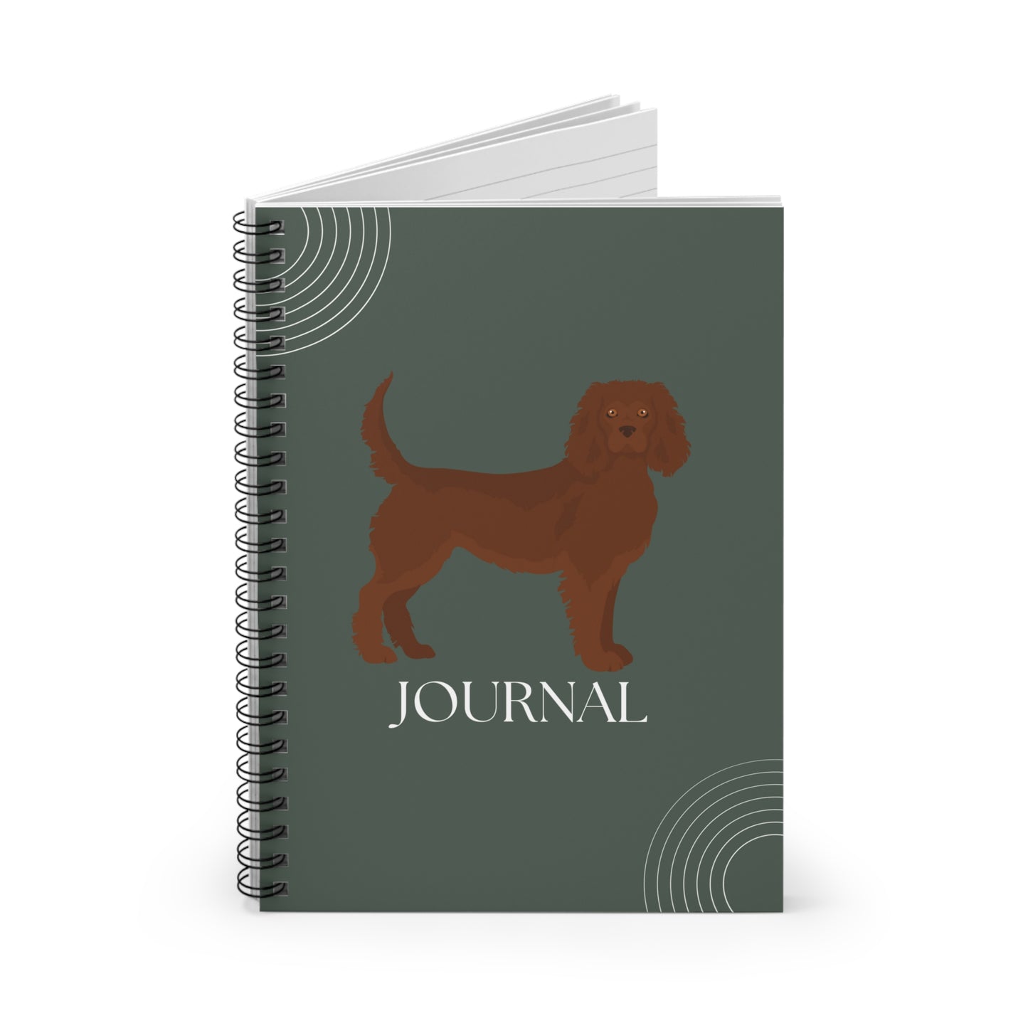 American Water Spaniel College Ruled Spiral Notebook