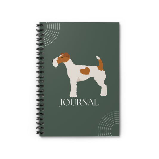 Wire Fox Terrier College Ruled Spiral Notebook
