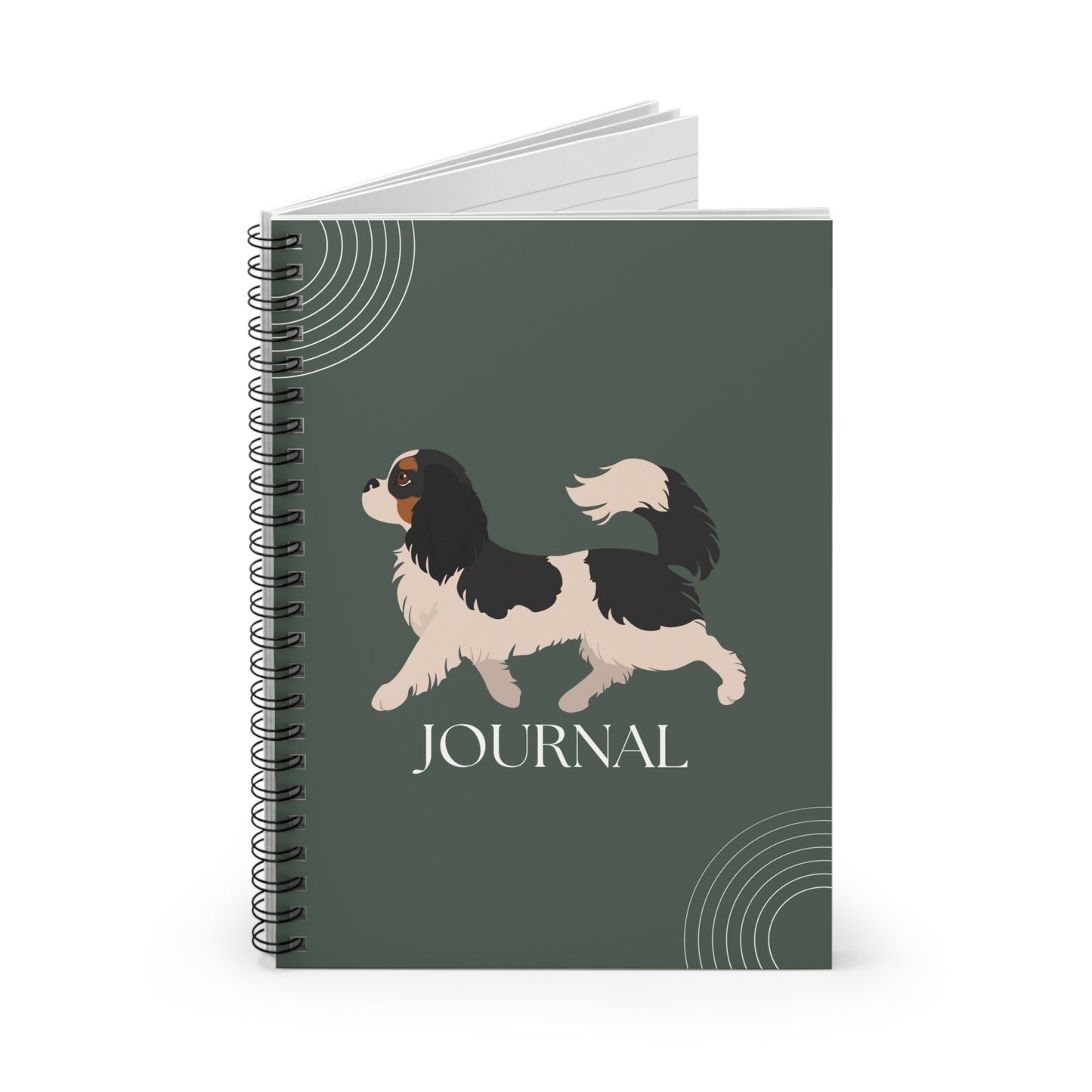 Cavalier King Charles Spaniel College Ruled Spiral Notebook