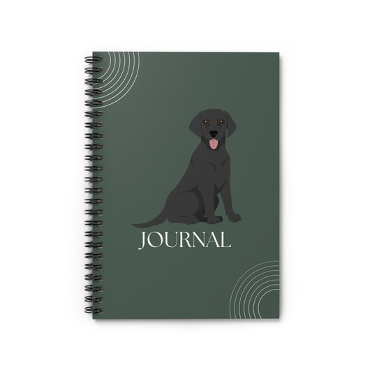 Flat-Coated Retriever College Ruled Spiral Notebook