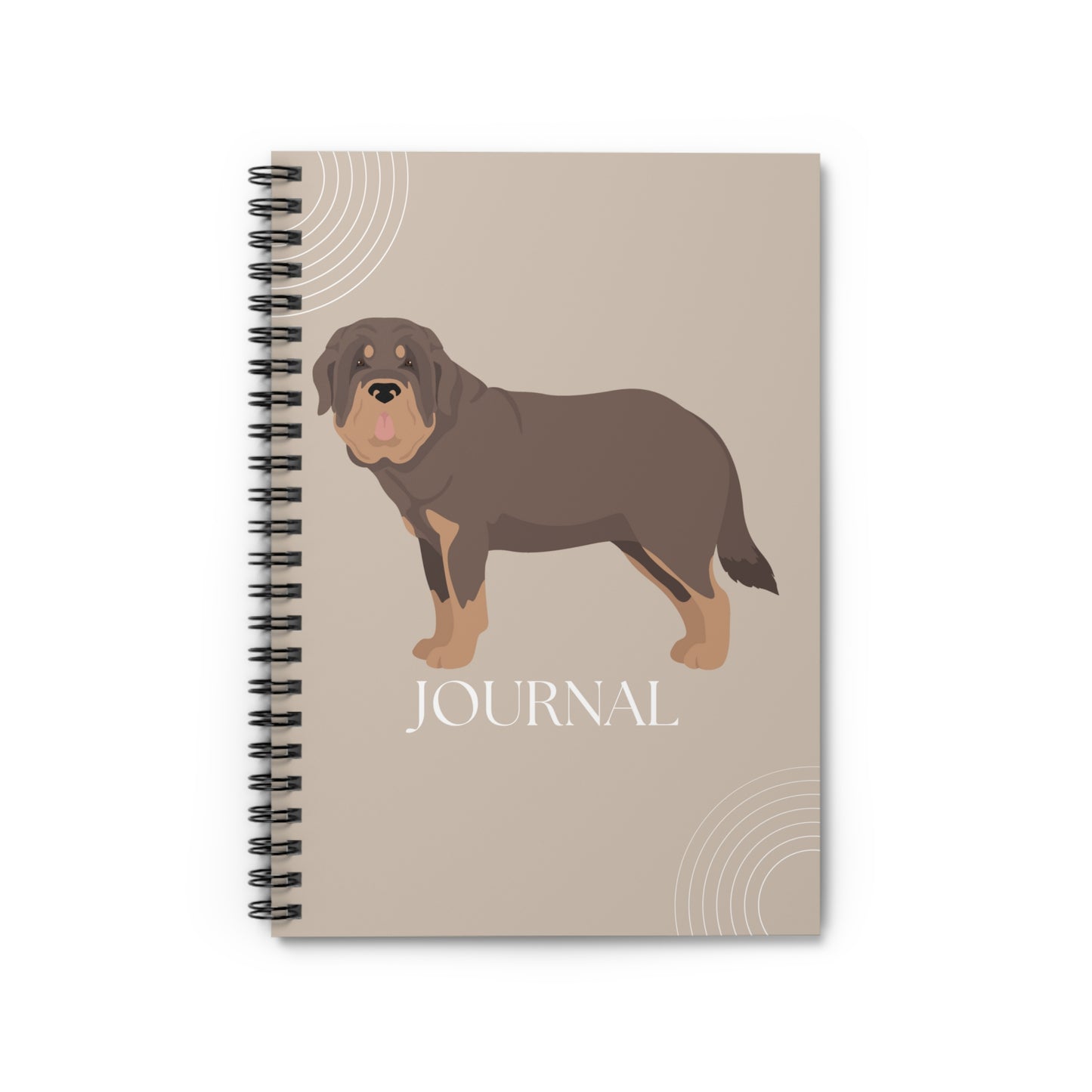 Spanish Mastiff College Ruled Spiral Notebook