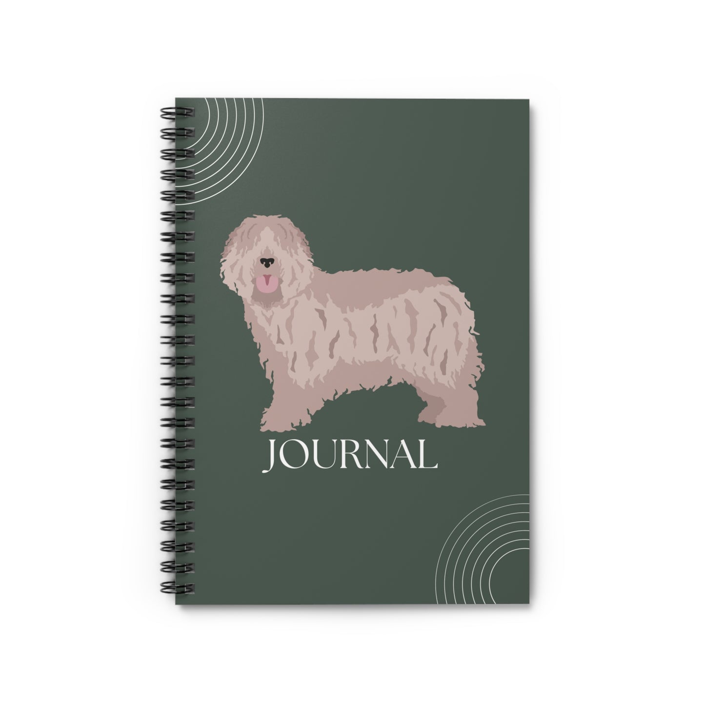 Bergamasco Sheepdog College Ruled Spiral Notebook