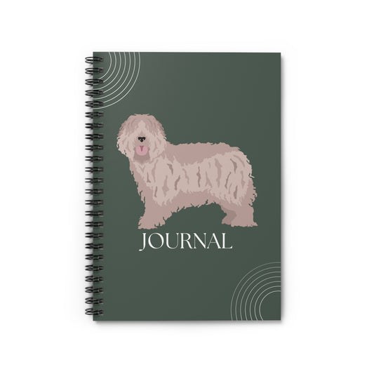 Bergamasco Sheepdog College Ruled Spiral Notebook
