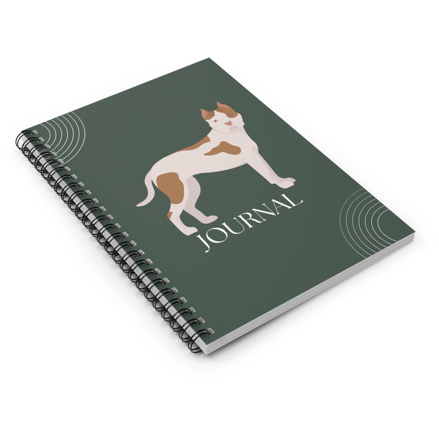 Staffordshire Bull Terrier College Ruled Spiral Notebook