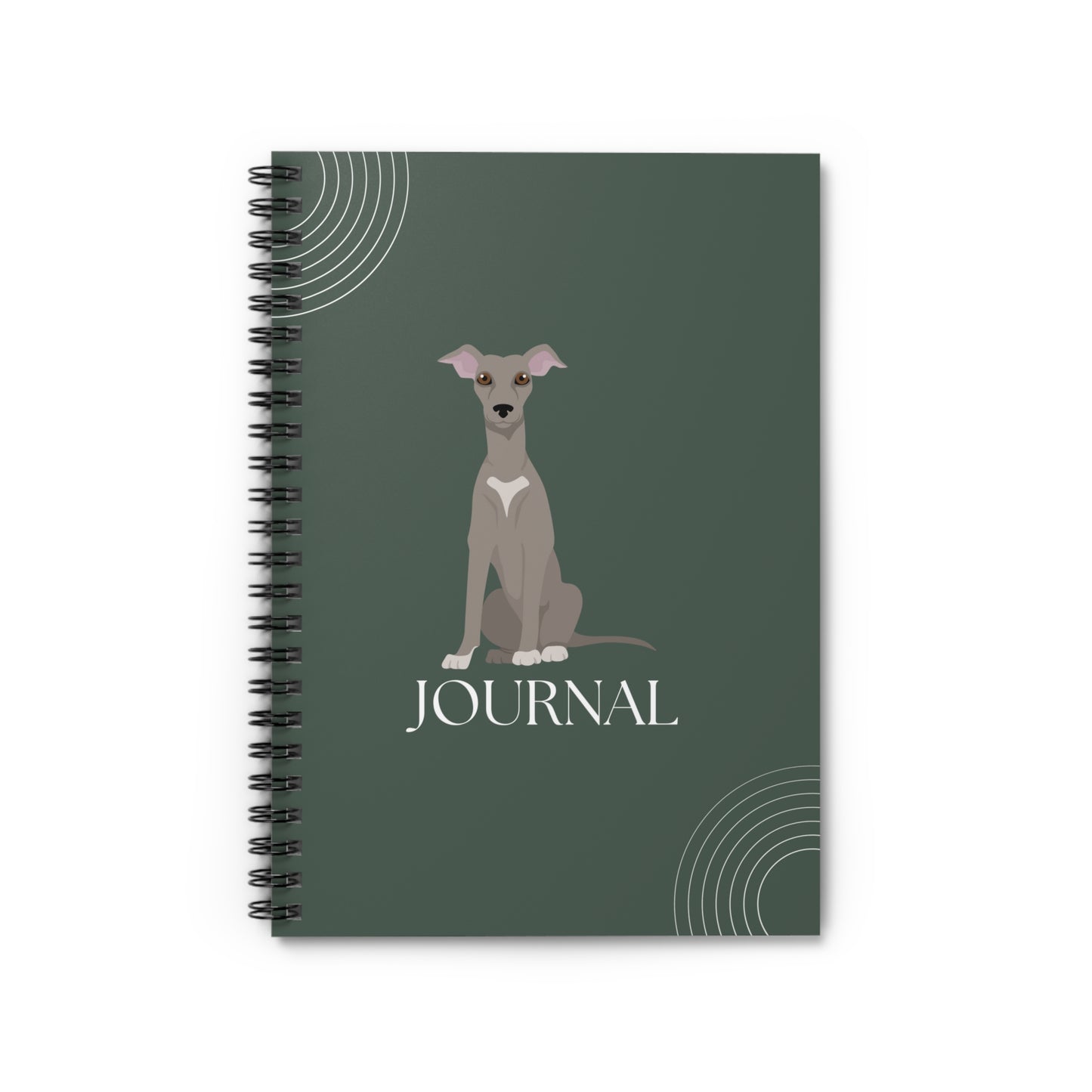 Italian Greyhound College Ruled Spiral Notebook