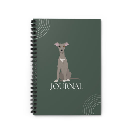 Italian Greyhound College Ruled Spiral Notebook