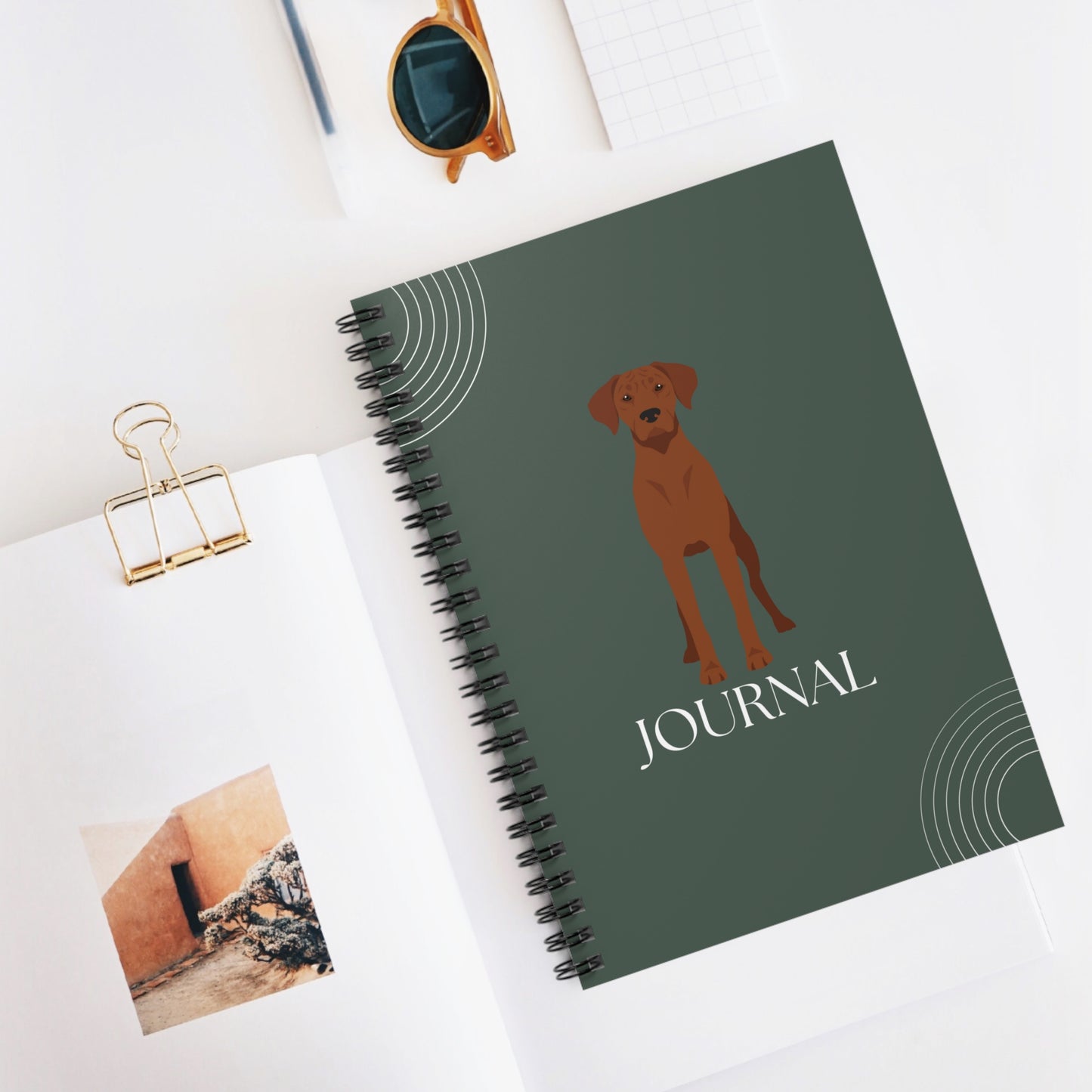 Rhodesian Ridgeback College Ruled Spiral Notebook