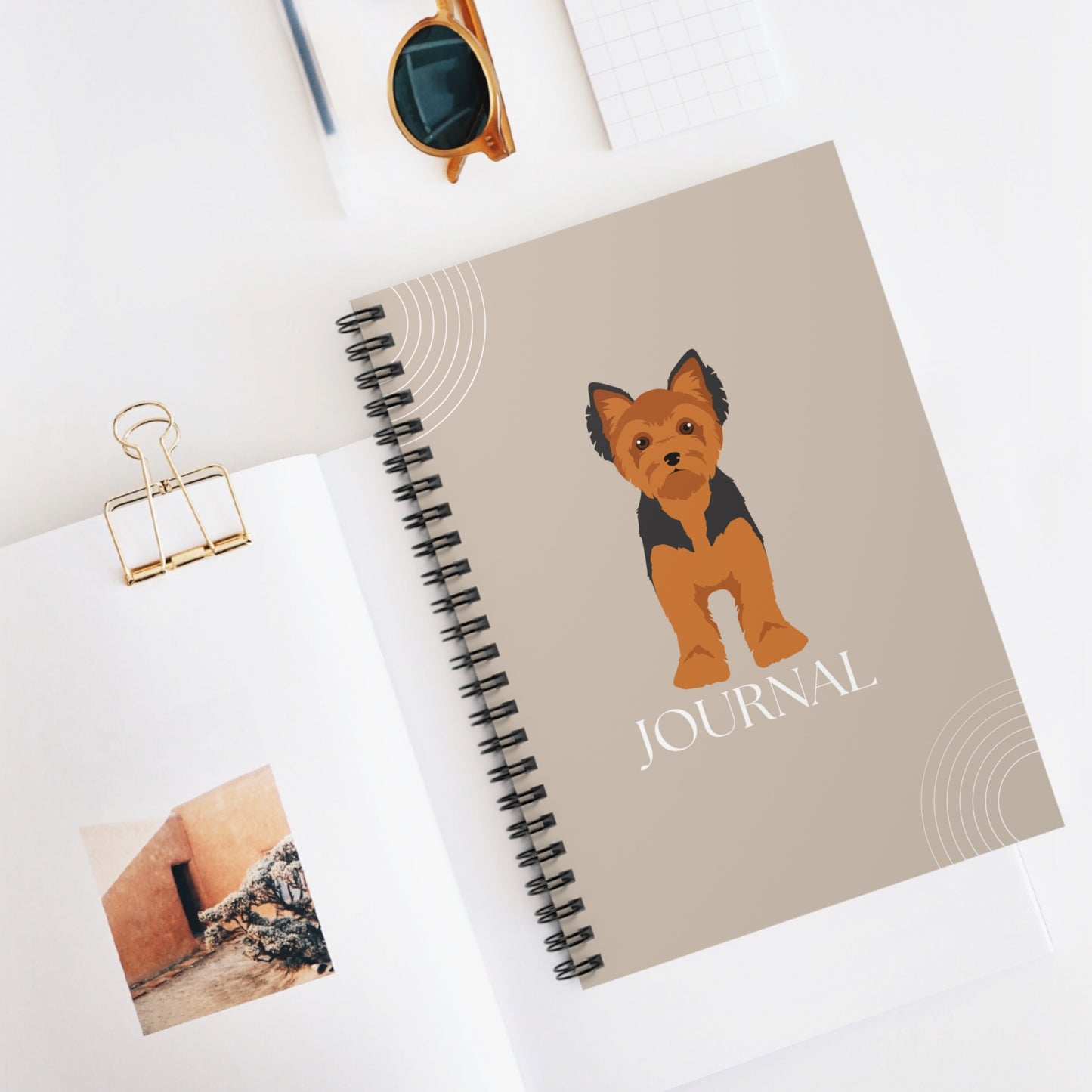 Yorkshire Terrier College Ruled Spiral Notebook