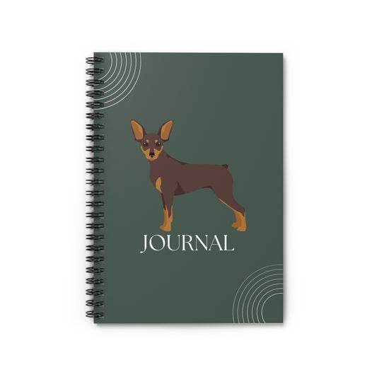 Miniature Pinscher College Ruled Spiral Notebook