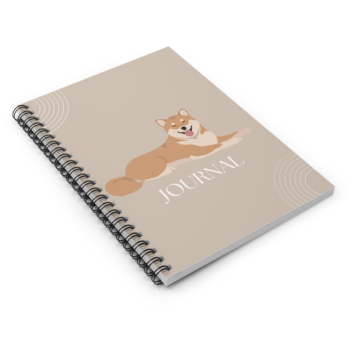 Shiba Inu College Ruled Spiral Notebook