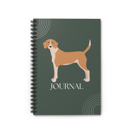 American English Coonhound College Ruled Spiral Notebook