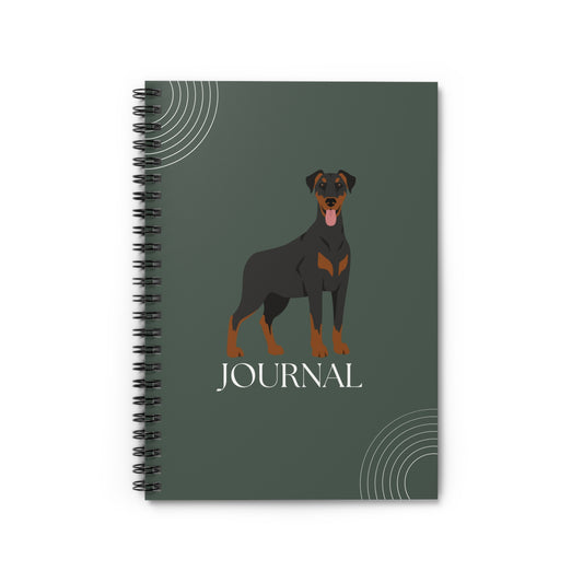 Doberman Pinscher College Ruled Spiral Notebook