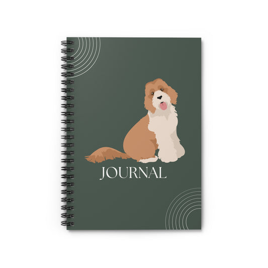 Standard Labradoodle College Ruled Spiral Notebook