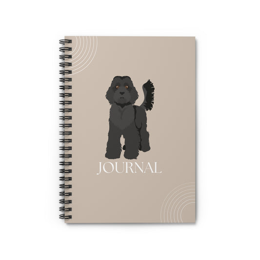 Standard Labradoodle College Ruled Spiral Notebook