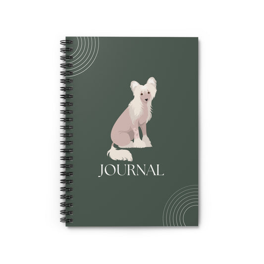 Chinese Crested College Ruled Spiral Notebook