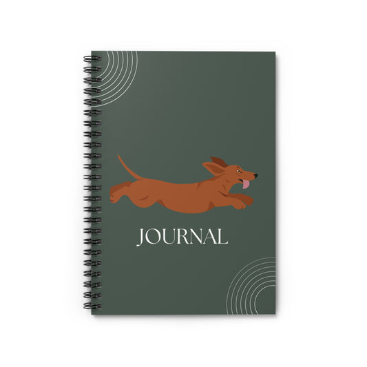 Dachshund College Ruled Spiral Notebook