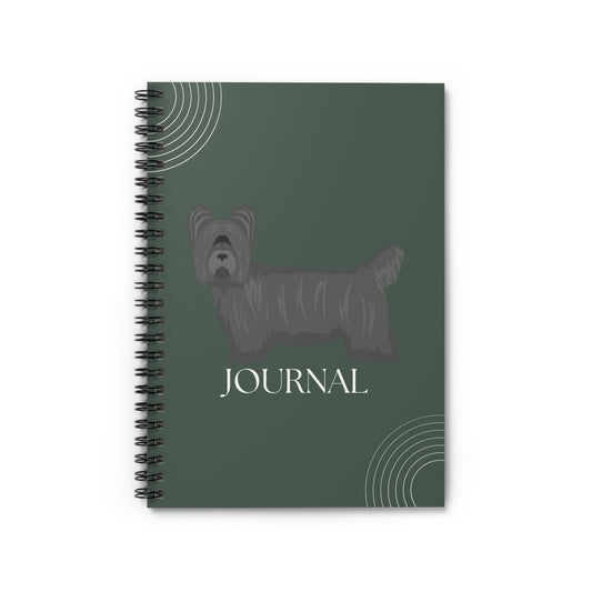 Skye Terrier College Ruled Spiral Notebook