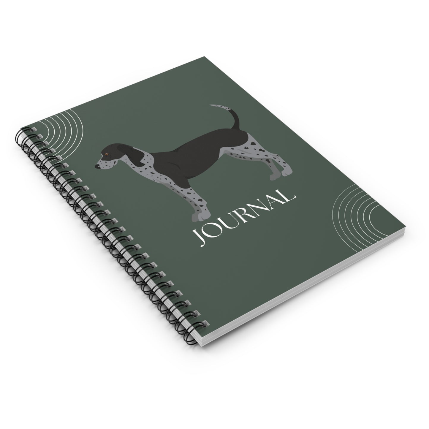 Bluetick Coonhound College Ruled Spiral Notebook