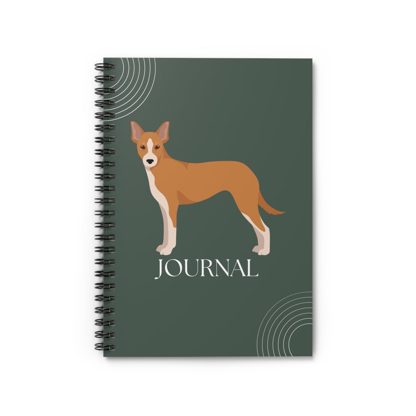 Portuguese Podengo College Ruled Spiral Notebook