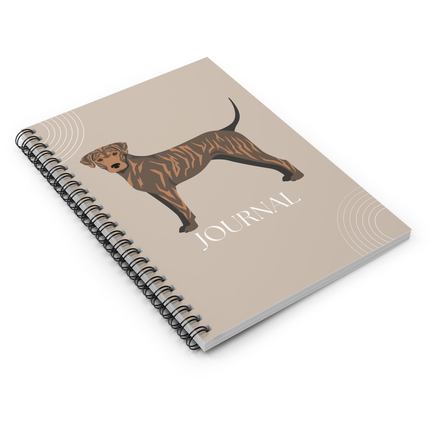 Treeing Tennessee Brindle College Ruled Spiral Notebook