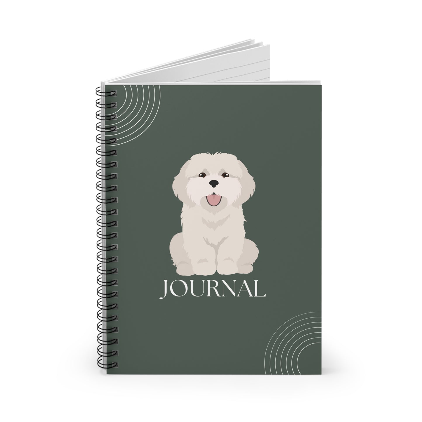Coton de Tulear College Ruled Spiral Notebook