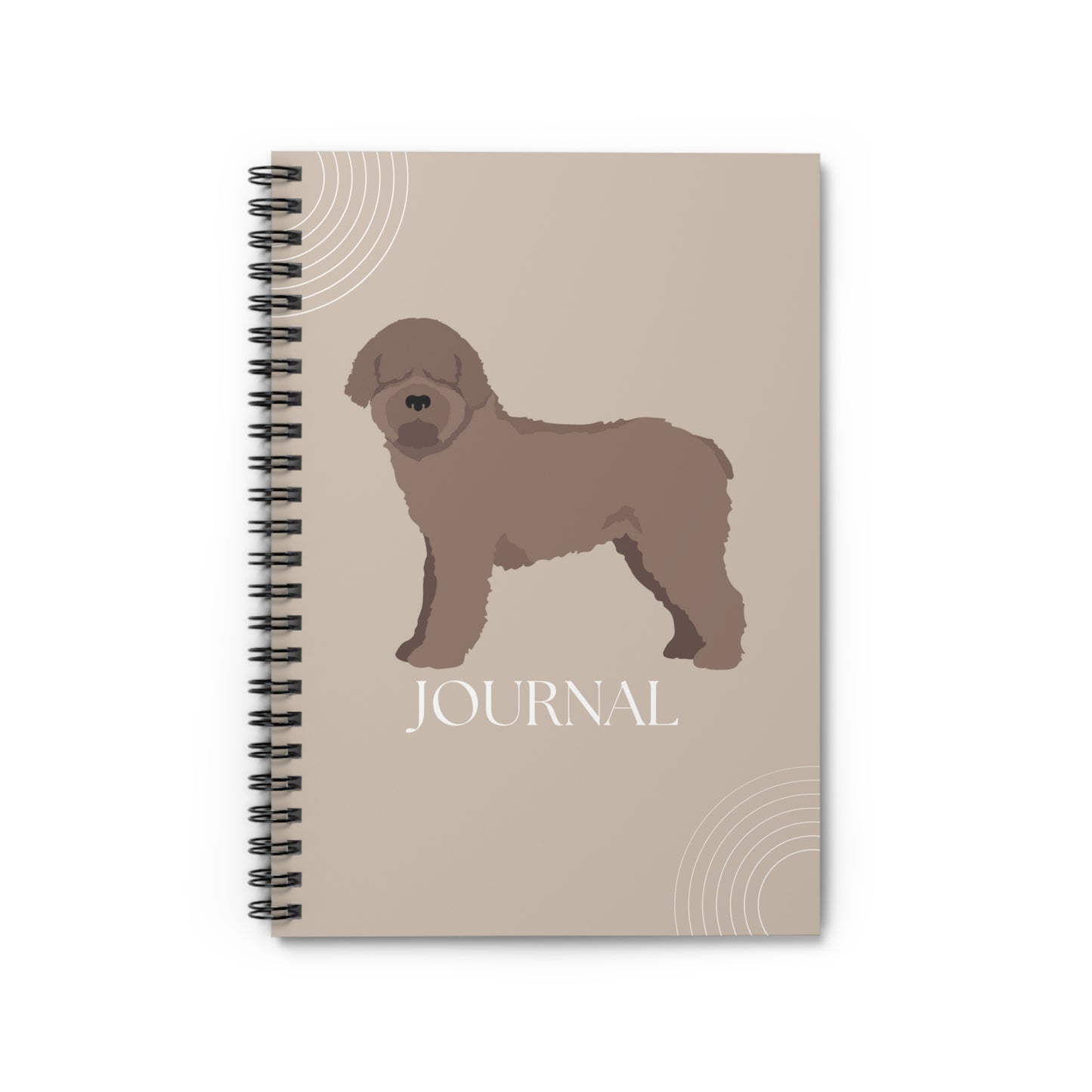 Spanish Water Dog College Ruled Spiral Notebook