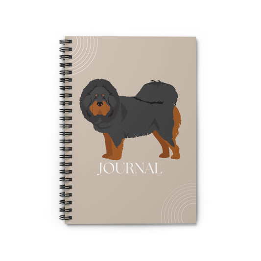 Tibetan Mastiff College Ruled Spiral Notebook